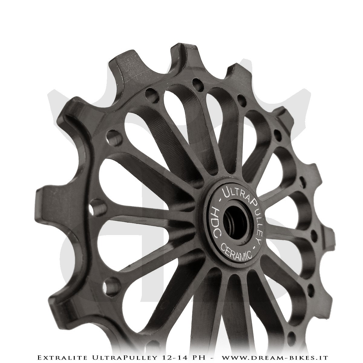 Extralite UltraPulley 12-14 PH Pulegge Cambio 12-14 Denti Ultraleggere Sram 12V