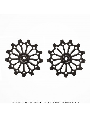 Extralite UltraPulley 13-13 Pulegge Cambio 13 Denti Ultraleggere Shimano 12V