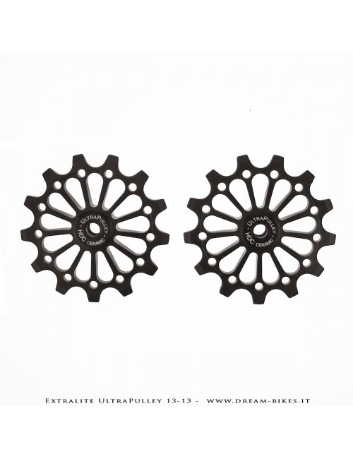 Extralite UltraPulley 13-13 Pulegge Cambio 13 Denti Ultraleggere Shimano 12V