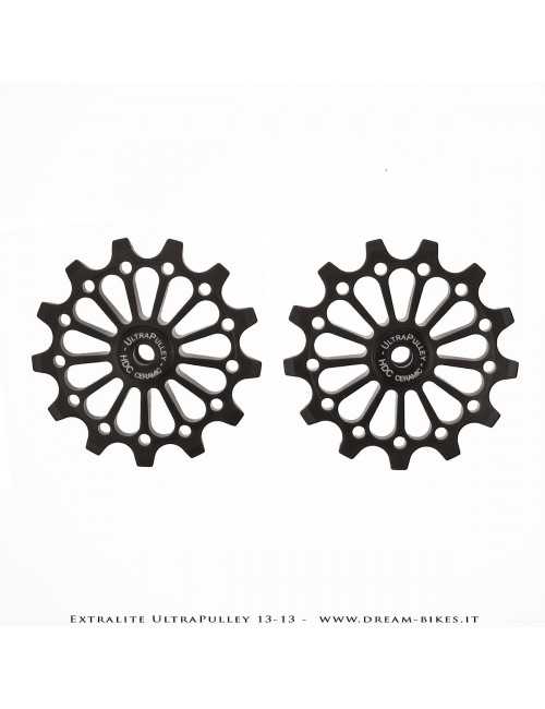 Extralite UltraPulley 13-13 Ultralight 13 Teeth Rear Derailleur Jockey Wheels For Shimano 12s