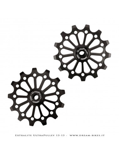 Extralite UltraPulley 13-13 Pulegge Cambio 13 Denti Ultraleggere Shimano 12V