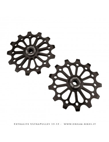 Extralite UltraPulley 13-13 Pulegge Cambio 13 Denti Ultraleggere Shimano 12V