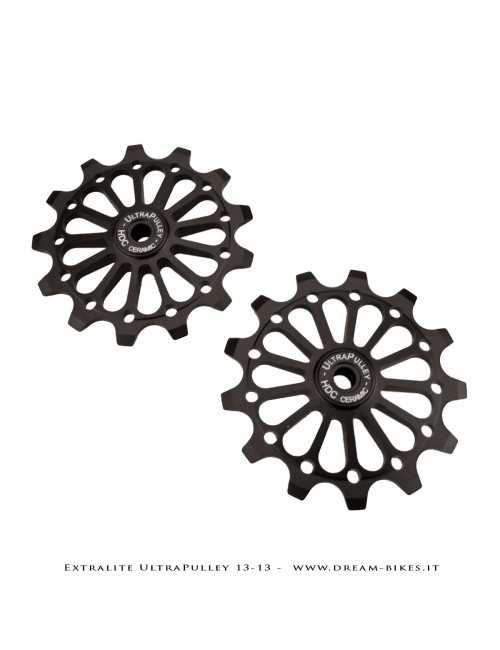 Extralite UltraPulley 13-13 Ultralight 13 Teeth Rear Derailleur Jockey Wheels For Shimano 12s
