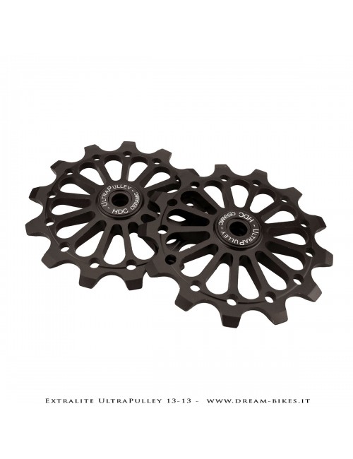 Extralite UltraPulley 13-13 Pulegge Cambio 13 Denti Ultraleggere Shimano 12V