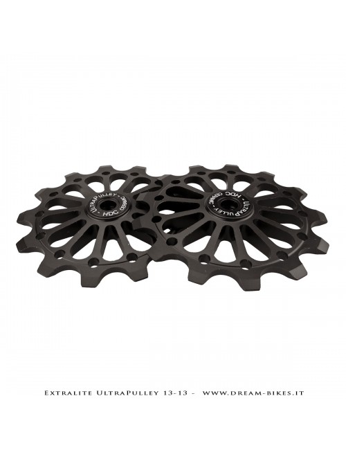 Extralite UltraPulley 13-13 Pulegge Cambio 13 Denti Ultraleggere Shimano 12V