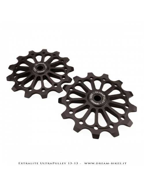 Extralite UltraPulley 13-13 Ultralight 13 Teeth Rear Derailleur Jockey Wheels For Shimano 12s