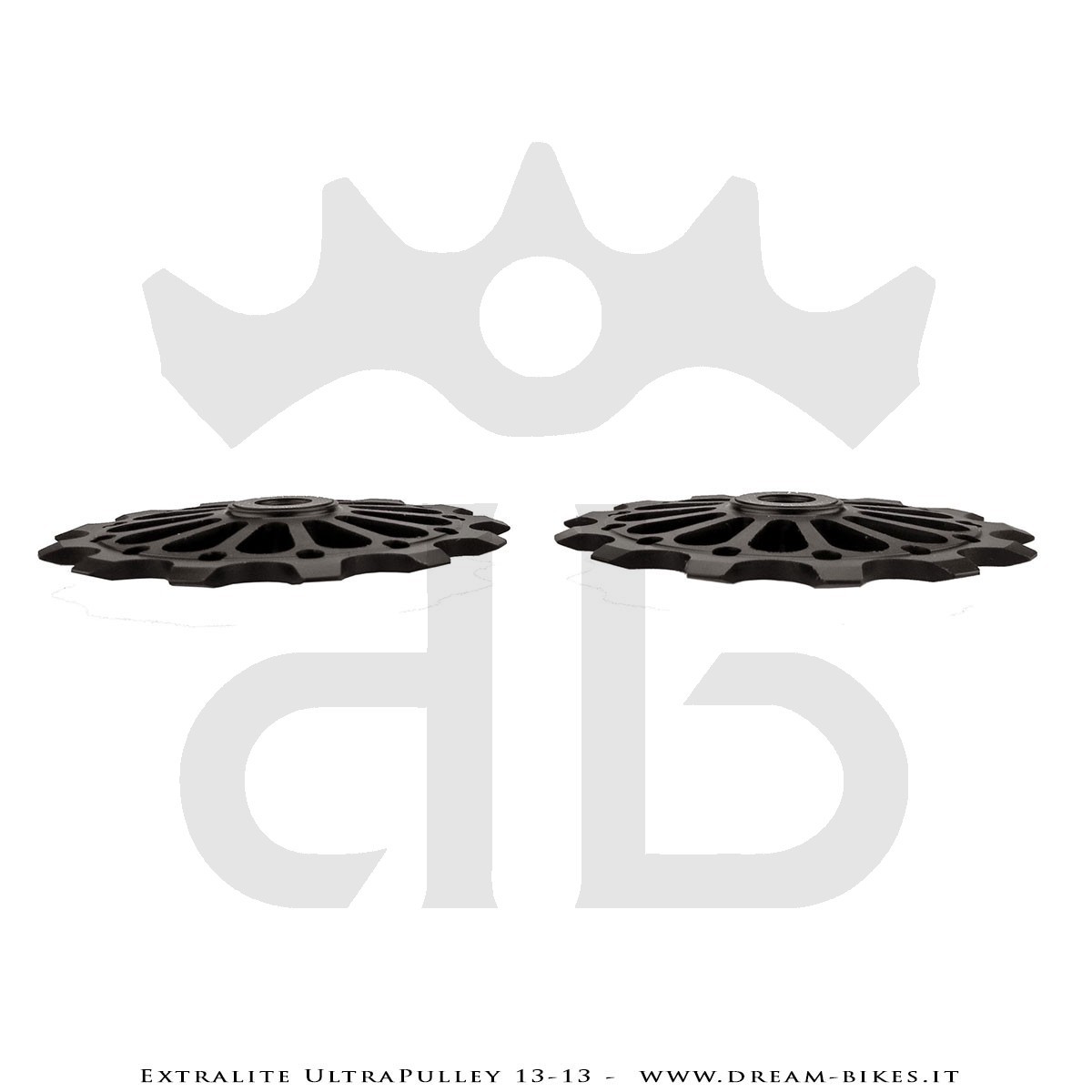 Extralite UltraPulley 13-13 Pulegge Cambio 13 Denti Ultraleggere Shimano 12V