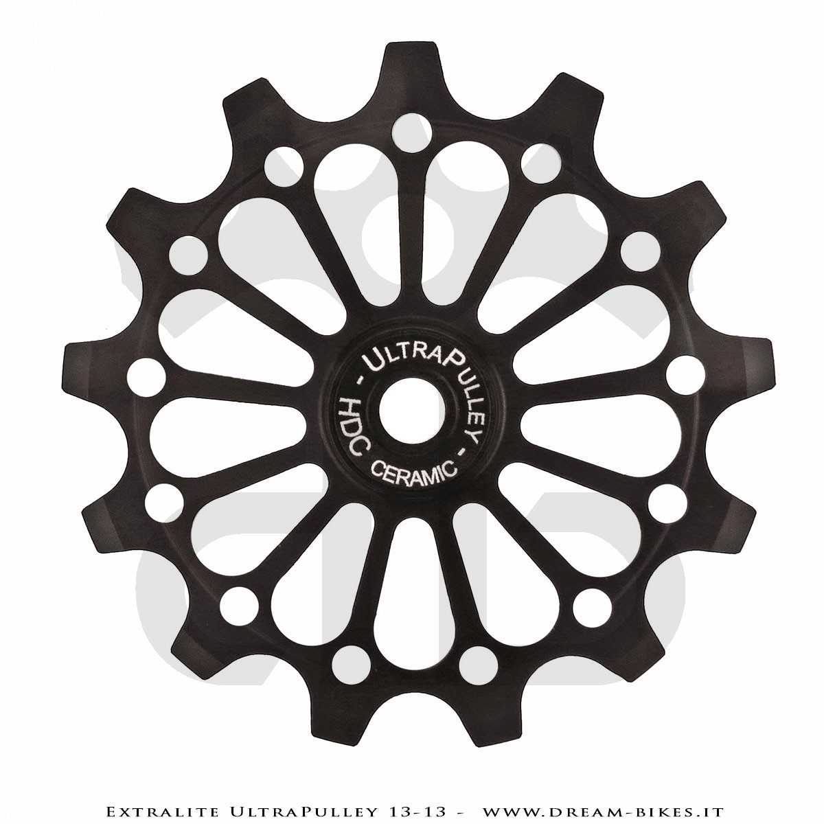 Extralite UltraPulley 13-13 Ultralight 13 Teeth Rear Derailleur Jockey Wheels For Shimano 12s