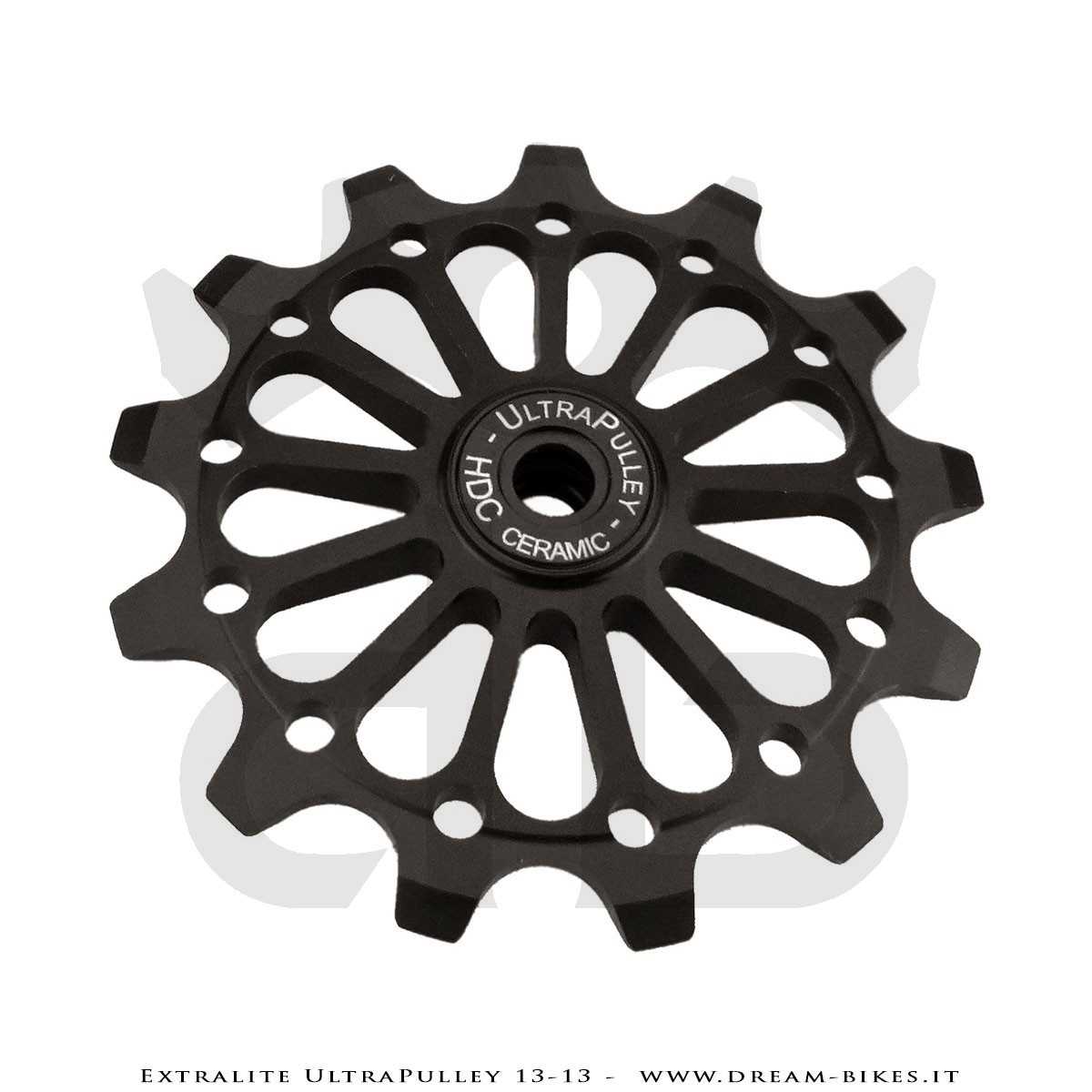 Extralite UltraPulley 13-13 Ultralight 13 Teeth Rear Derailleur Jockey Wheels For Shimano 12s