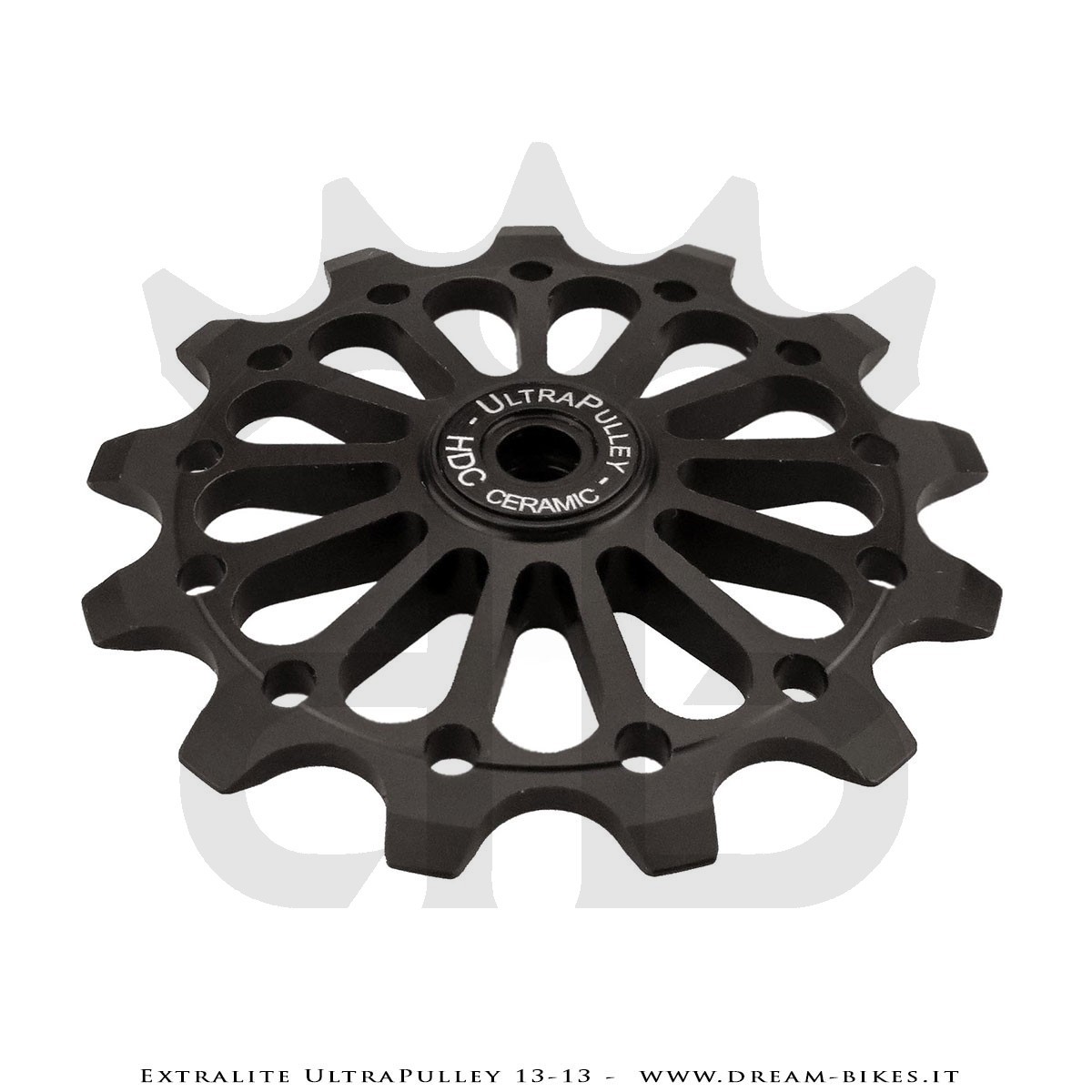 Extralite UltraPulley 13-13 Pulegge Cambio 13 Denti Ultraleggere Shimano 12V