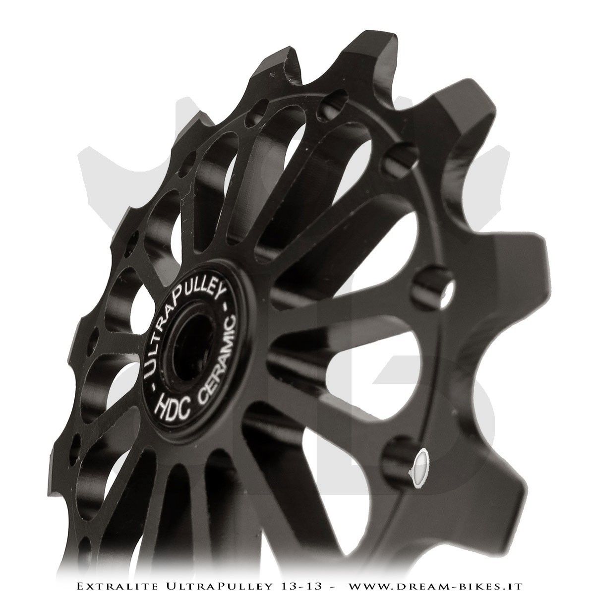 Extralite UltraPulley 13-13 Pulegge Cambio 13 Denti Ultraleggere Shimano 12V