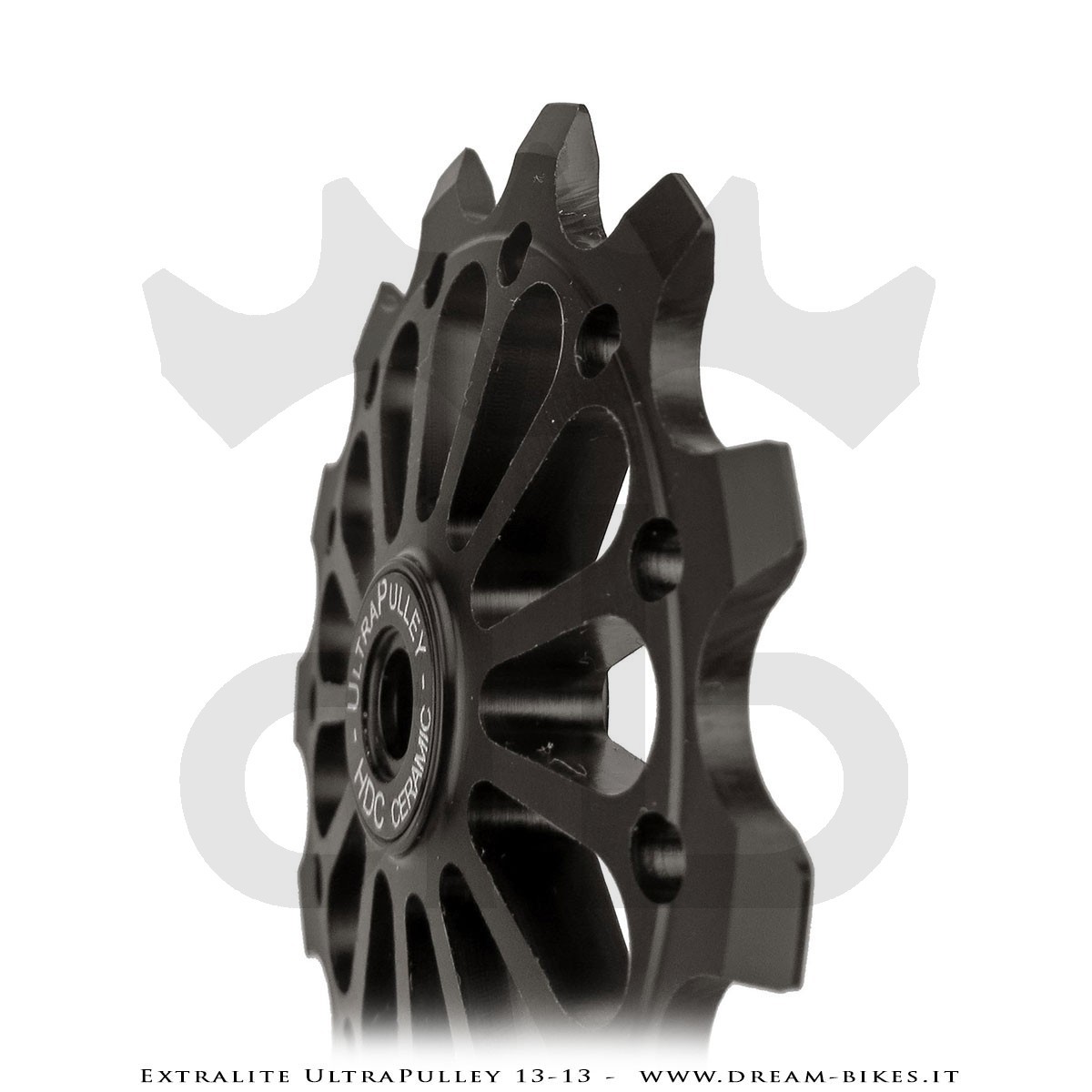 Extralite UltraPulley 13-13 Pulegge Cambio 13 Denti Ultraleggere Shimano 12V