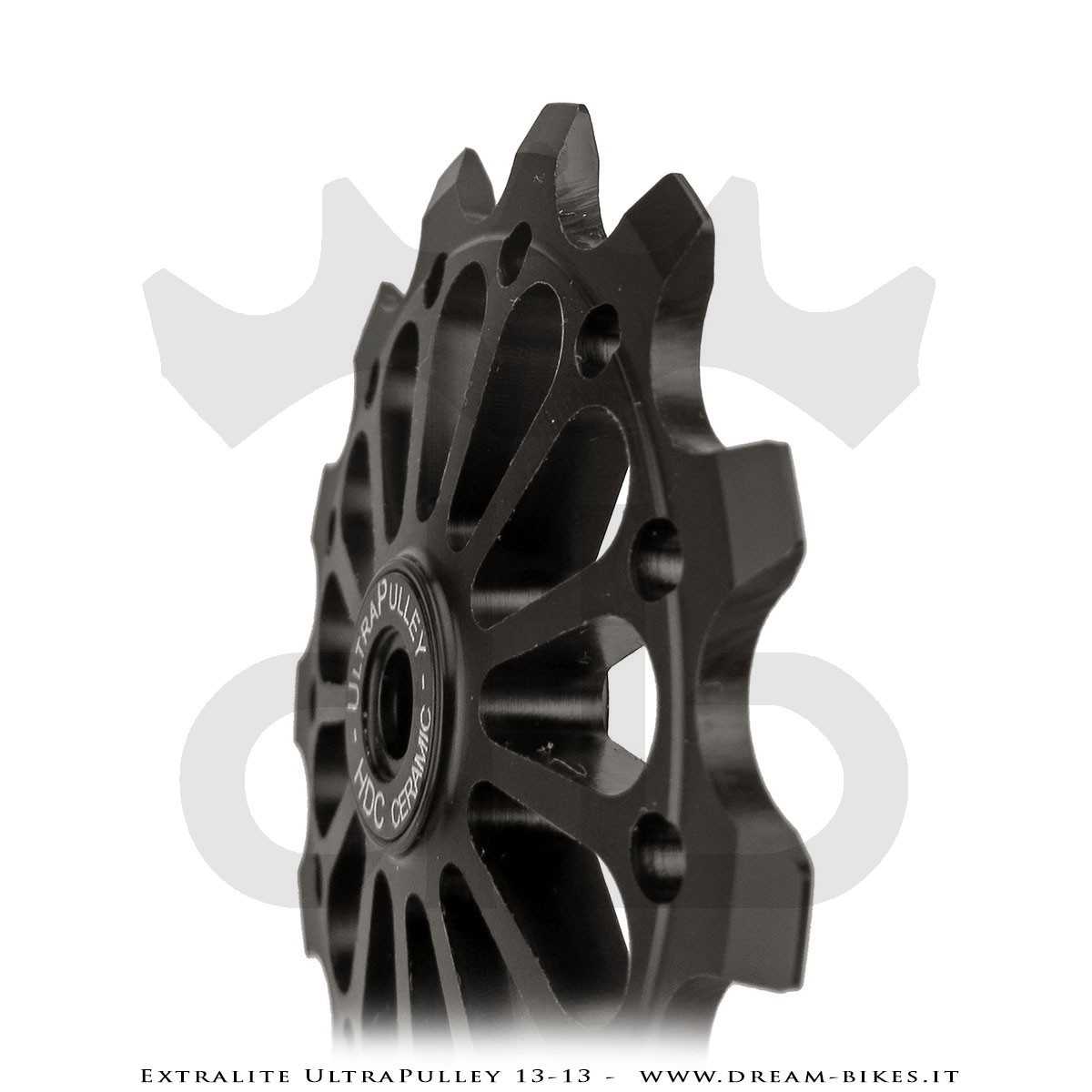 Extralite UltraPulley 13-13 Ultralight 13 Teeth Rear Derailleur Jockey Wheels For Shimano 12s