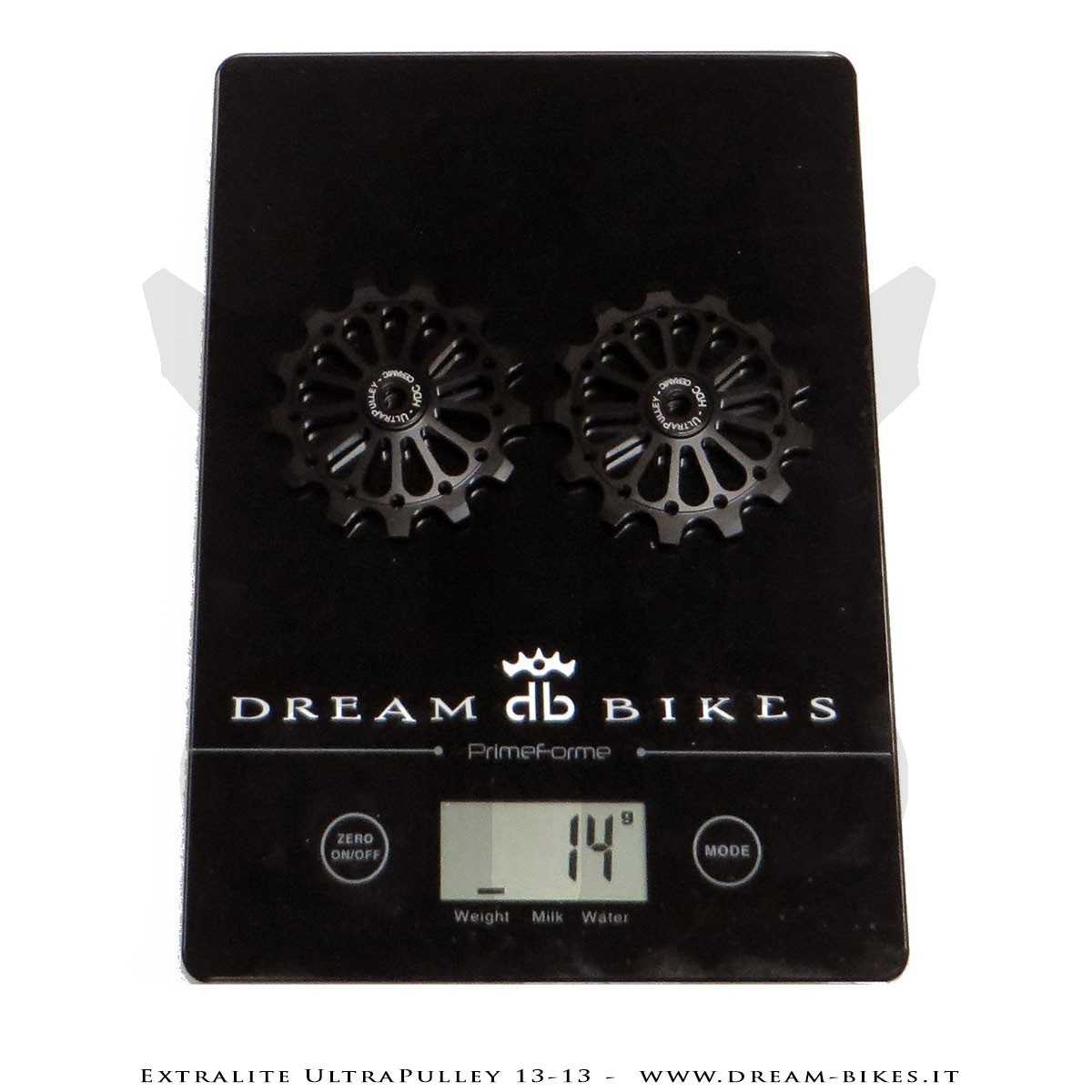 Extralite UltraPulley 13-13 Ultralight 13 Teeth Rear Derailleur Jockey Wheels For Shimano 12s
