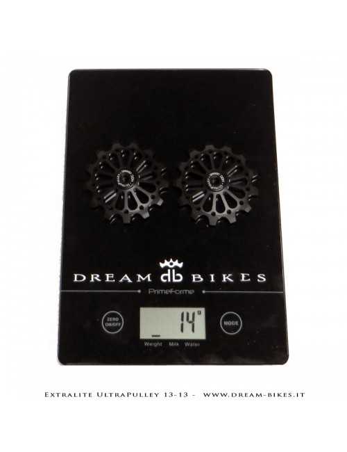 Extralite UltraPulley 13-13 Ultralight 13 Teeth Rear Derailleur Jockey Wheels For Shimano 12s