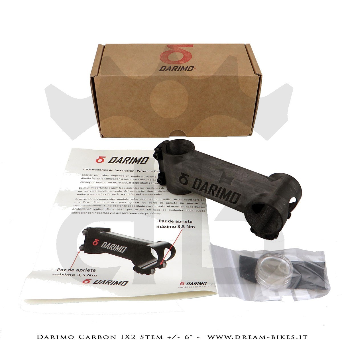 Darimo Carbon IX2 Ultralight Stem - 6 degrees