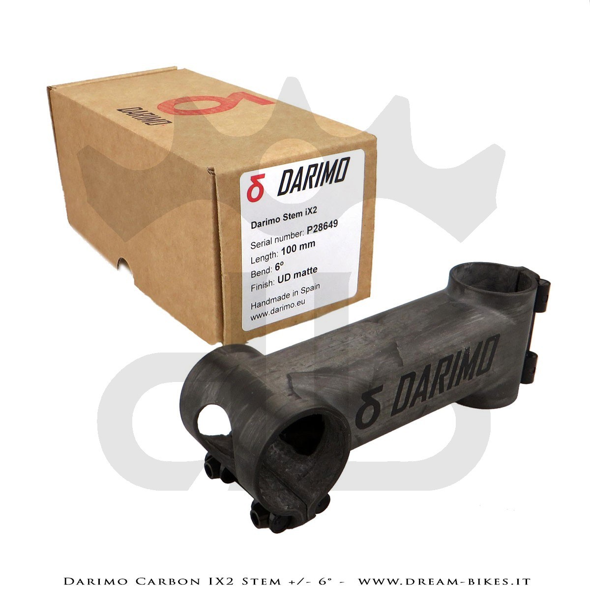 Darimo Carbon IX2 Attacco Manubrio Ultraleggero - 6 gradi