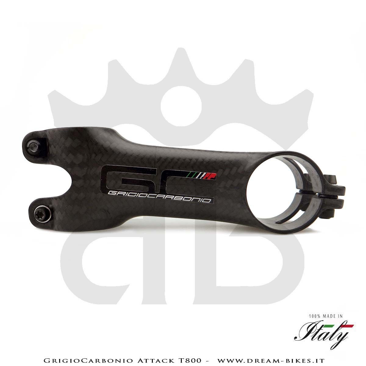 GrigioCarbonio Attack T800 Attacco Manubrio Carbon Ultraleggero