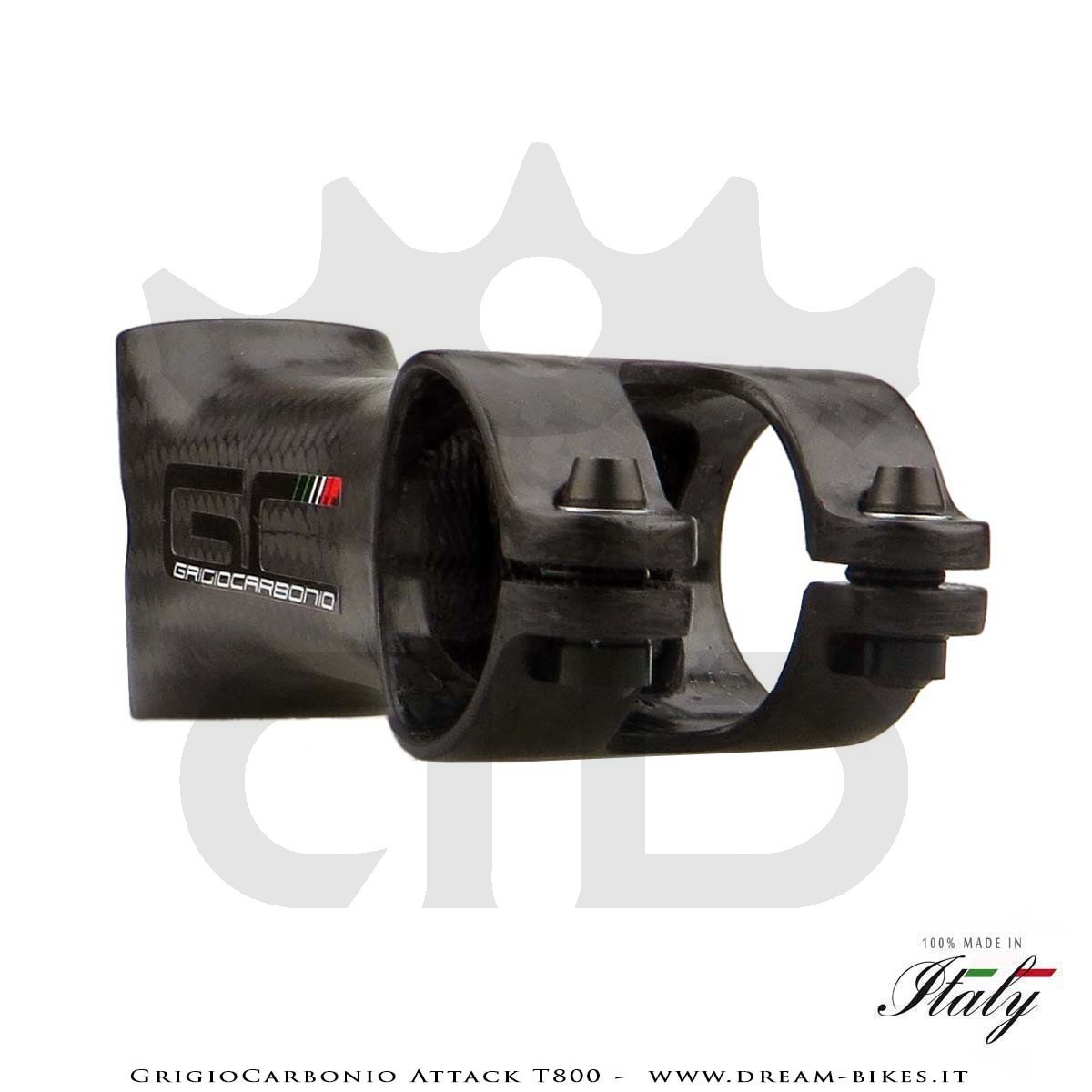 GrigioCarbonio Attack T800 Attacco Manubrio Carbon Ultraleggero