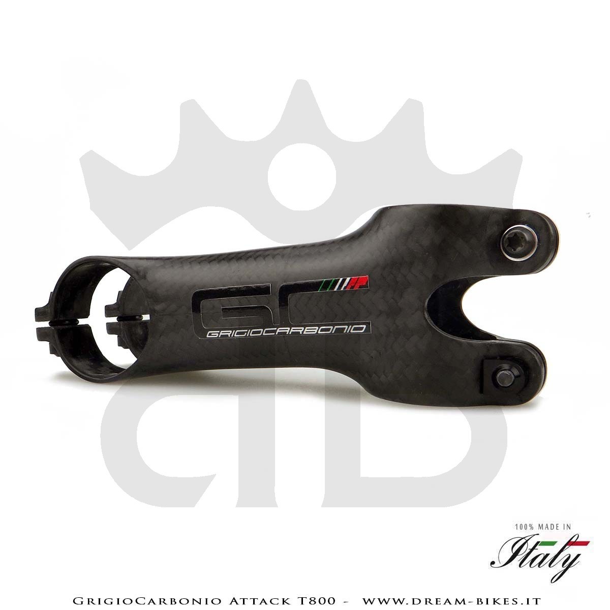 GrigioCarbonio Attack T800 Attacco Manubrio Carbon Ultraleggero