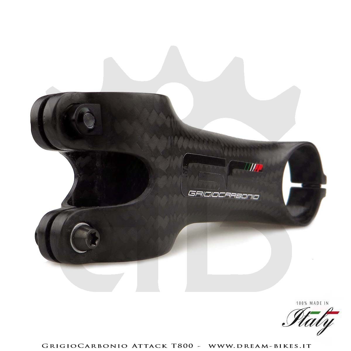 GrigioCarbonio Attack T800 Attacco Manubrio Carbon Ultraleggero