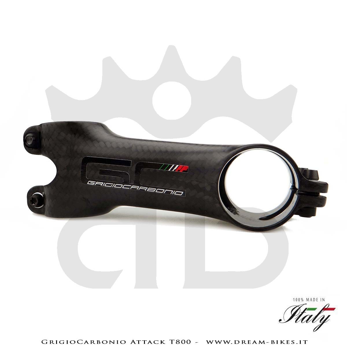 GrigioCarbonio Attack T800 Attacco Manubrio Carbon Ultraleggero