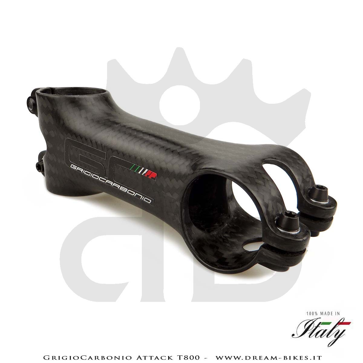 GrigioCarbonio Attack T800 Attacco Manubrio Carbon Ultraleggero