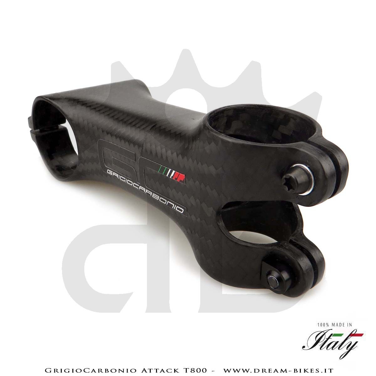 GrigioCarbonio Attack T800 Attacco Manubrio Carbon Ultraleggero