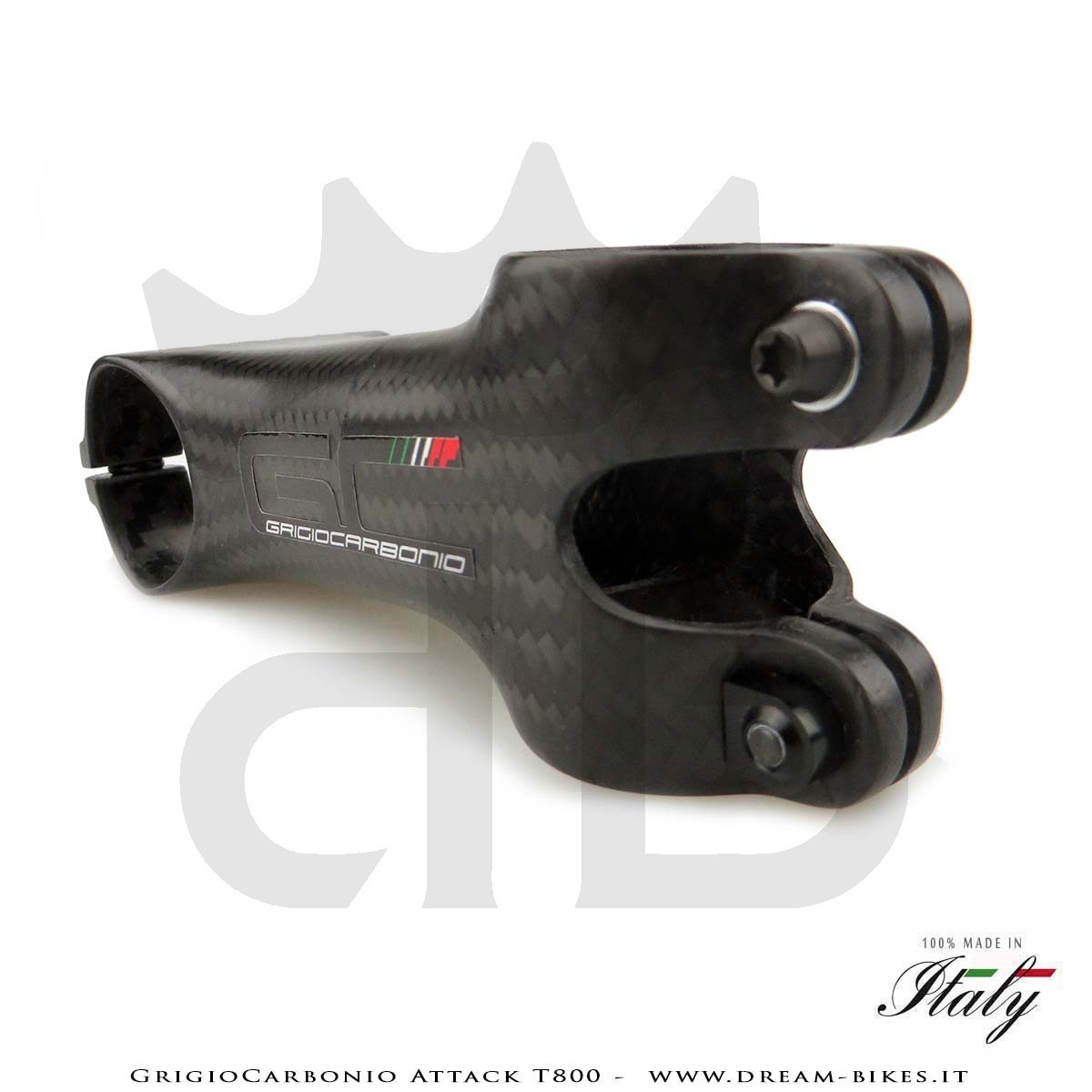GrigioCarbonio Attack T800 Attacco Manubrio Carbon Ultraleggero