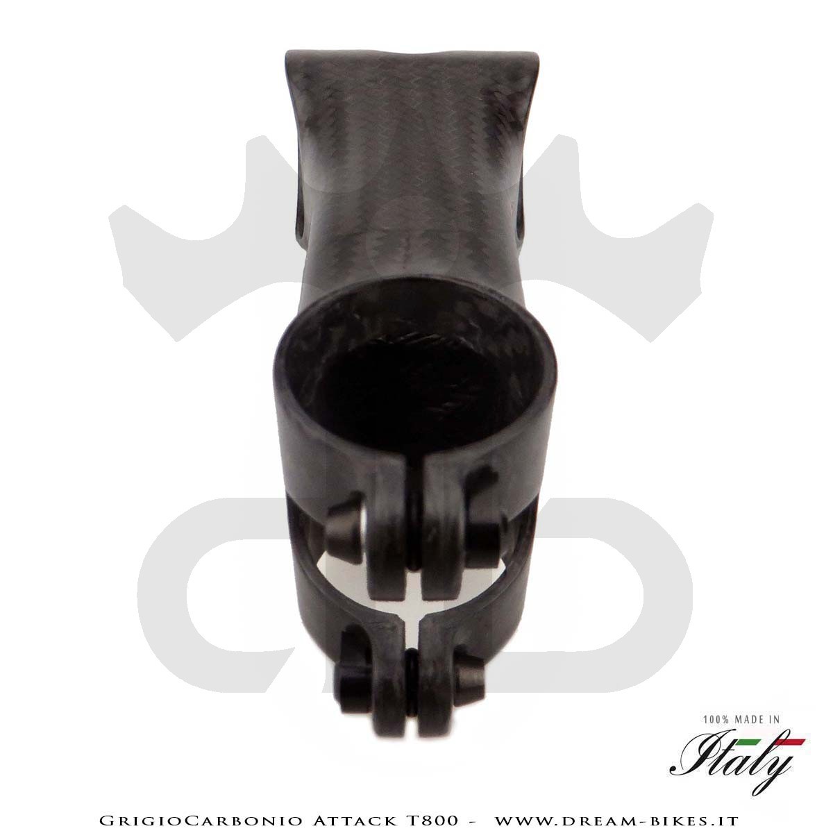 GrigioCarbonio Attack T800 Attacco Manubrio Carbon Ultraleggero