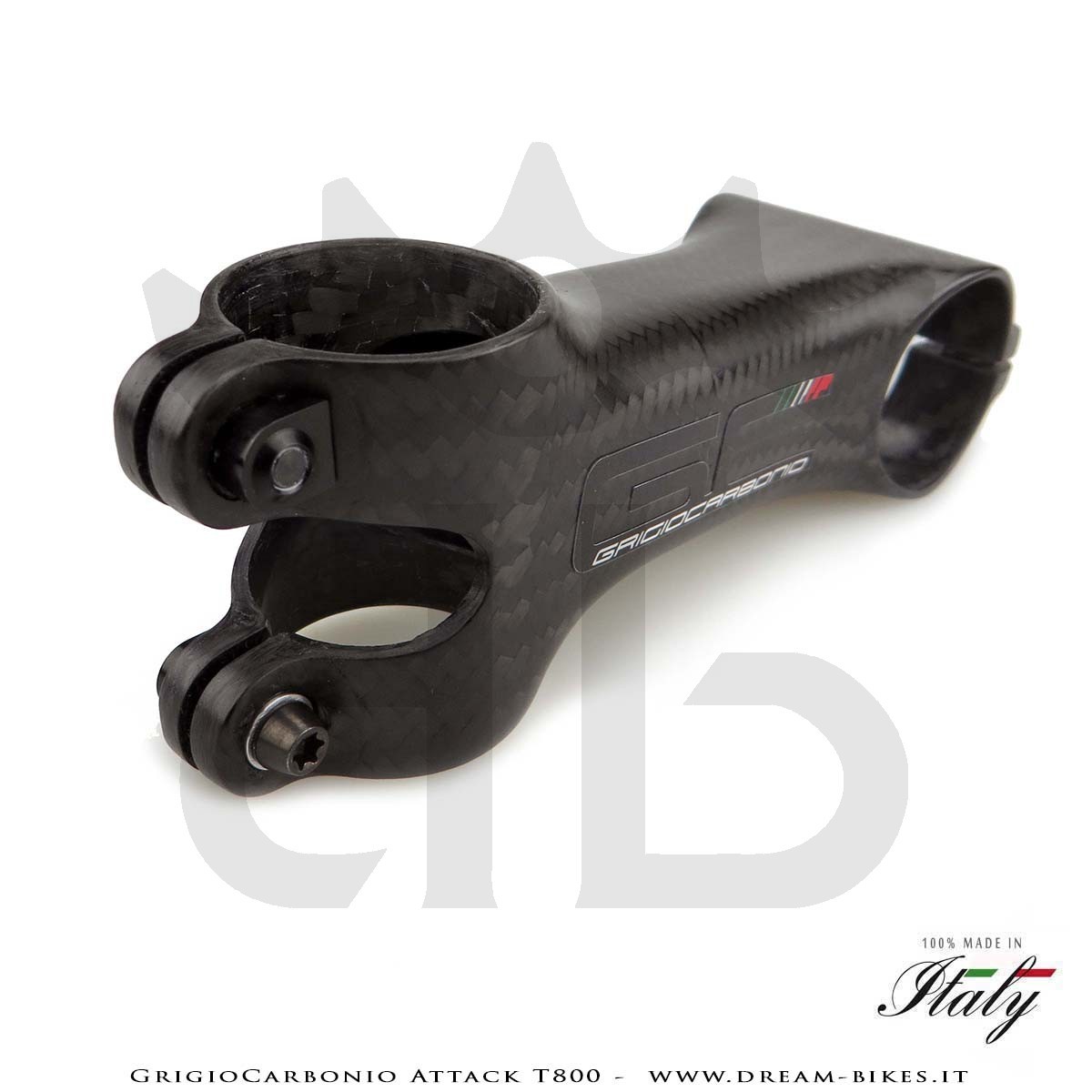 GrigioCarbonio Attack T800 Attacco Manubrio Carbon Ultraleggero