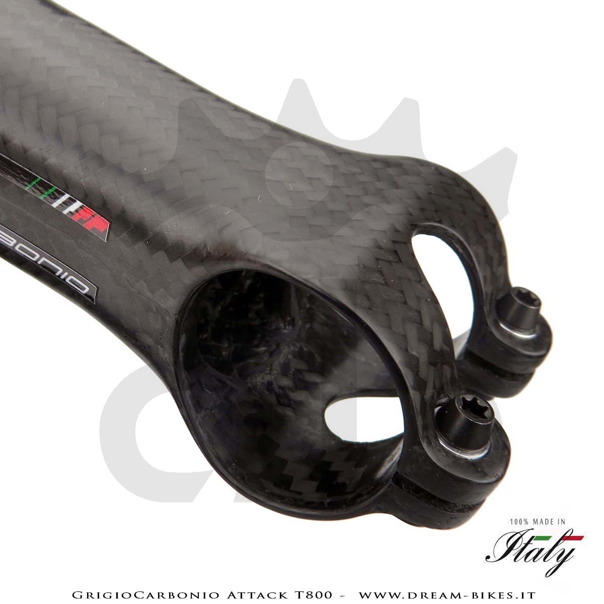 GrigioCarbonio Attack T800 Attacco Manubrio Carbon Ultraleggero