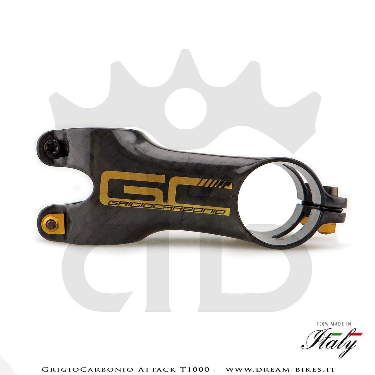 GrigioCarbonio Attack T1000 Attacco Manubrio Carbon, il più leggero al mondo!