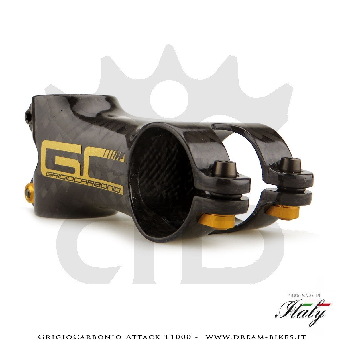 GrigioCarbonio Attack T1000 Attacco Manubrio Carbon, il più leggero al mondo!