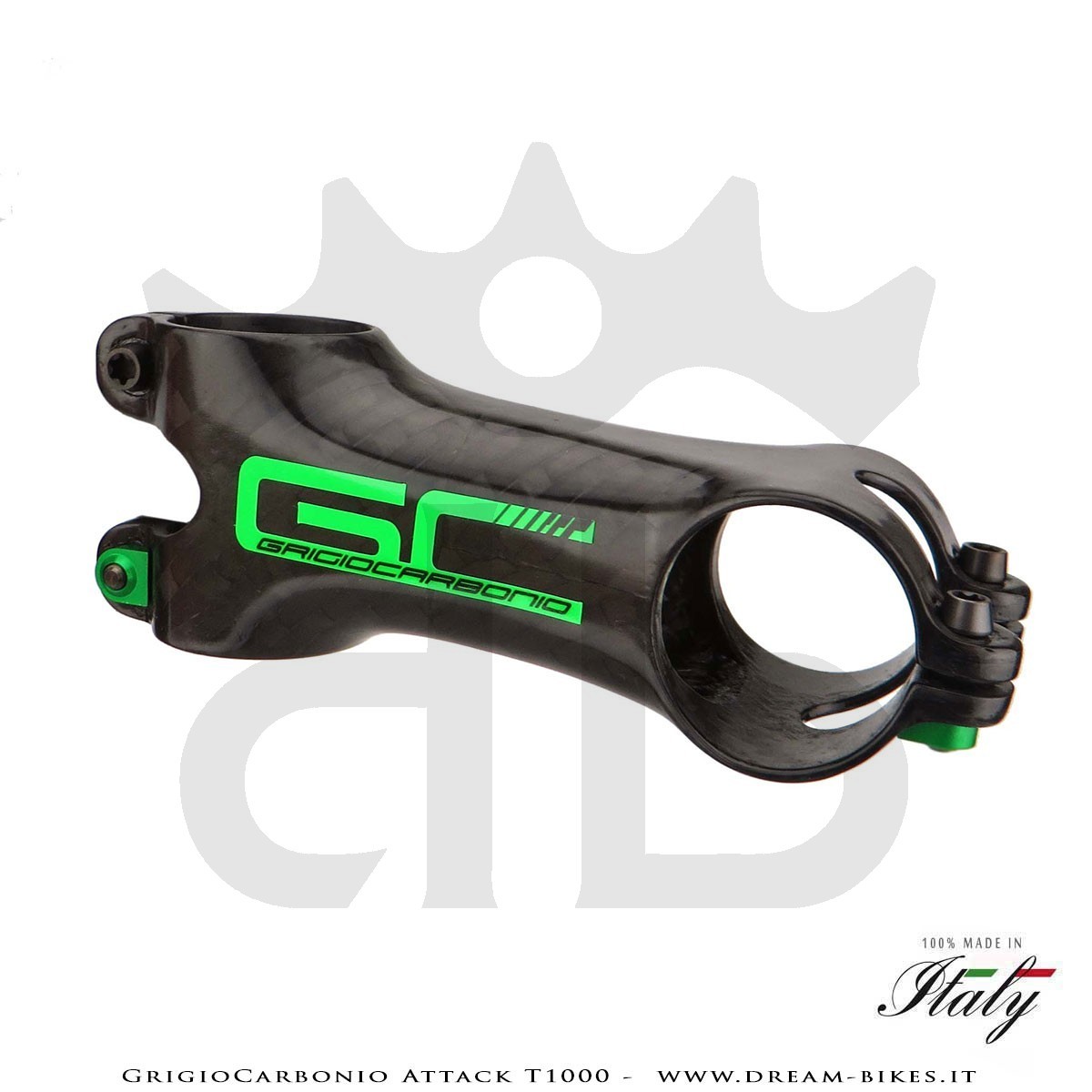 GrigioCarbonio Attack T1000 Attacco Manubrio Carbon, il più leggero al mondo!