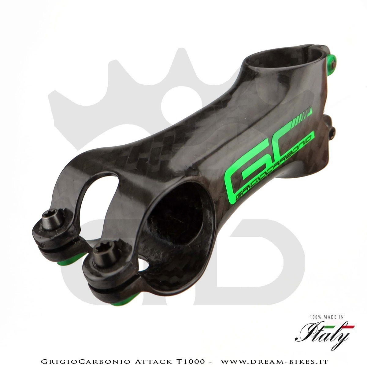 GrigioCarbonio Attack T1000 Attacco Manubrio Carbon, il più leggero al mondo!