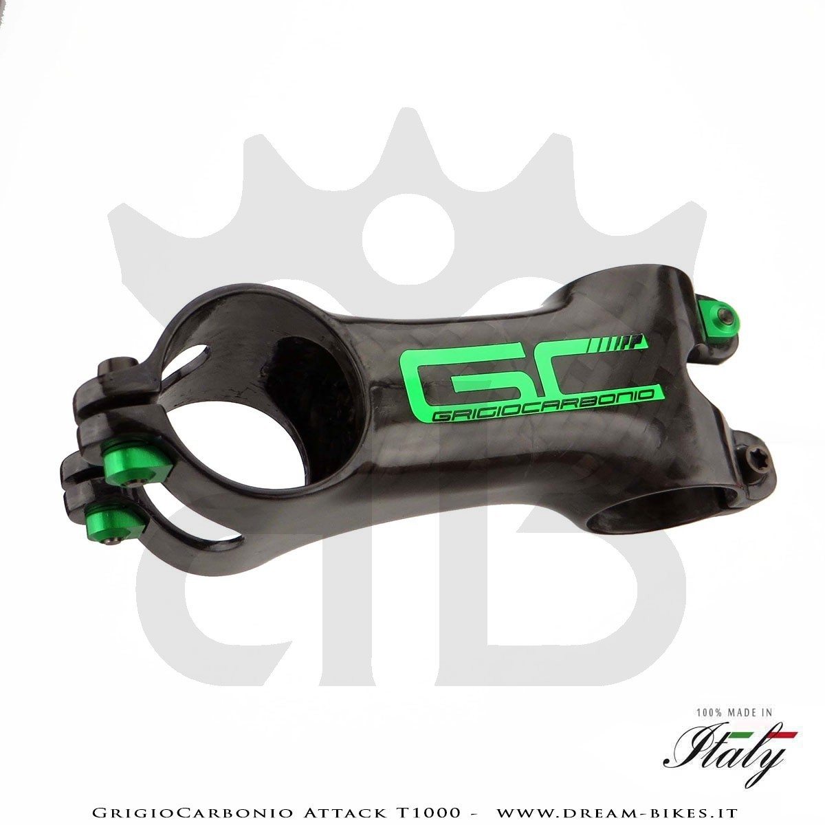 GrigioCarbonio Attack T1000 Attacco Manubrio Carbon, il più leggero al mondo!