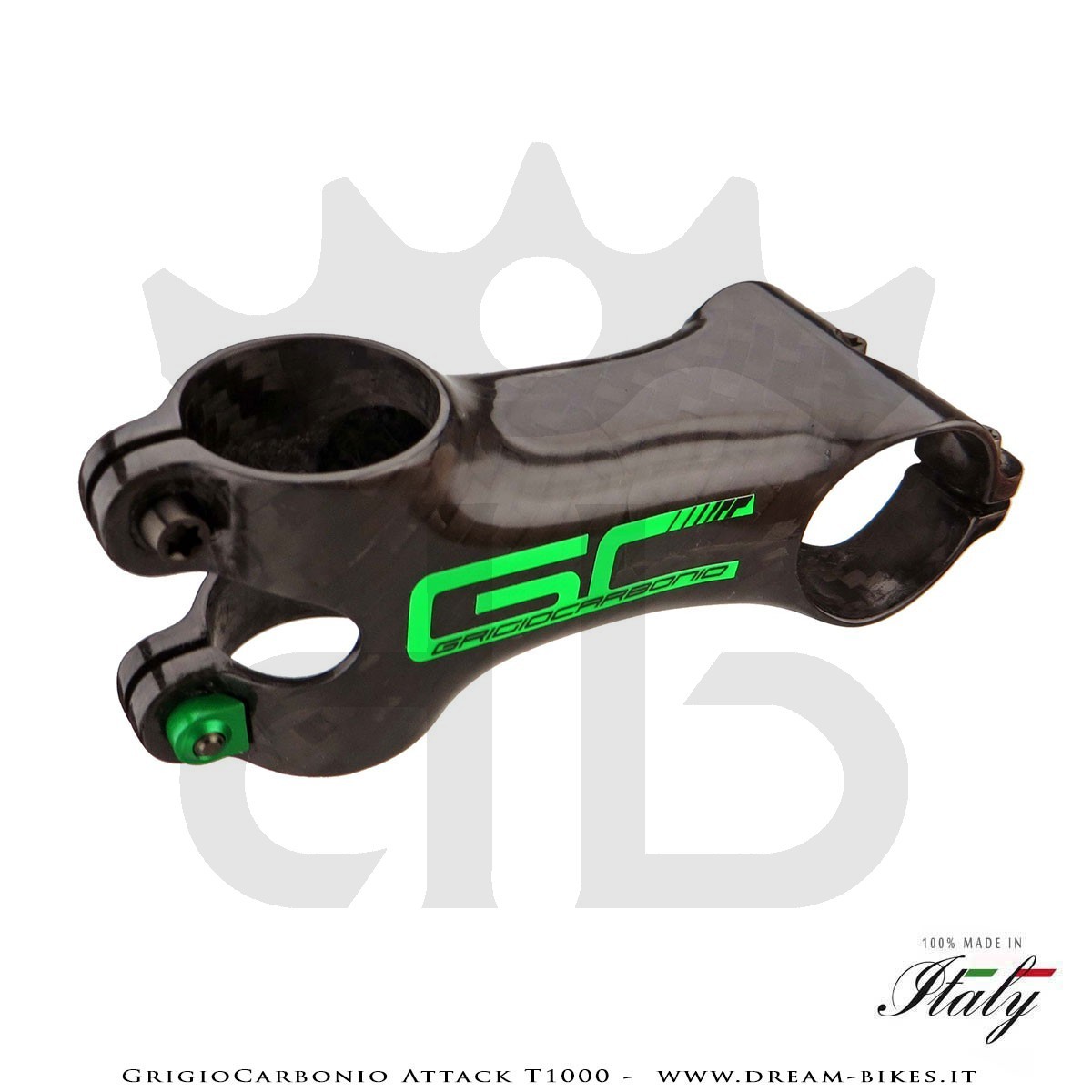 GrigioCarbonio Attack T1000 Attacco Manubrio Carbon, il più leggero al mondo!