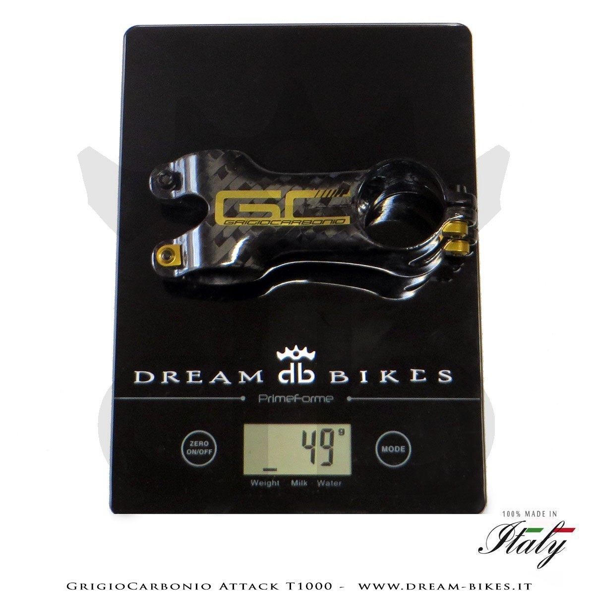 GrigioCarbonio Attack T1000 Attacco Manubrio Carbon, il più leggero al mondo!