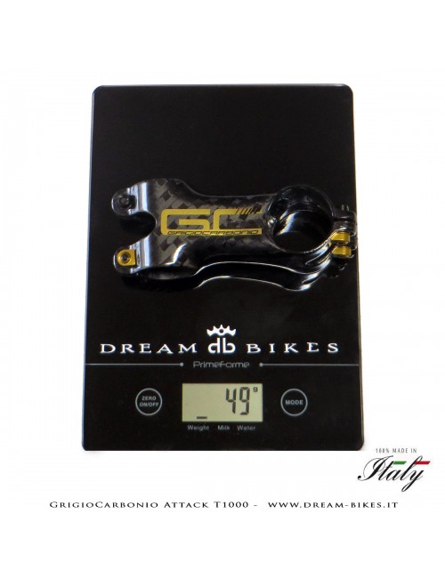 GrigioCarbonio Attack T1000 Attacco Manubrio Carbon, il più leggero al mondo!
