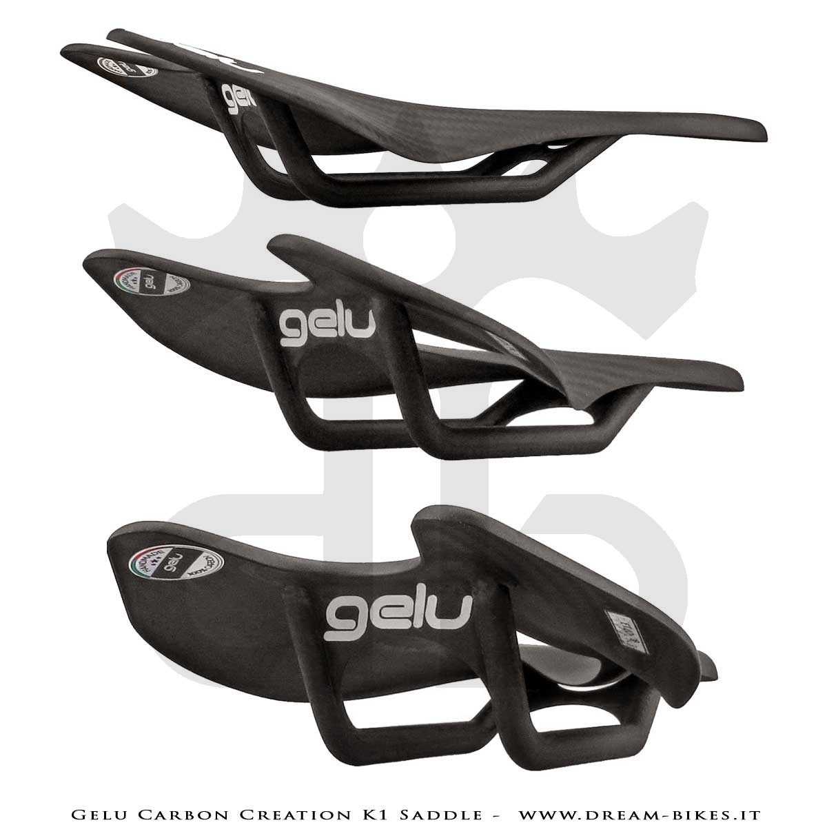 Gelu Carbon Creation K1 Full Carbon Ultralight Saddle 49 gr.