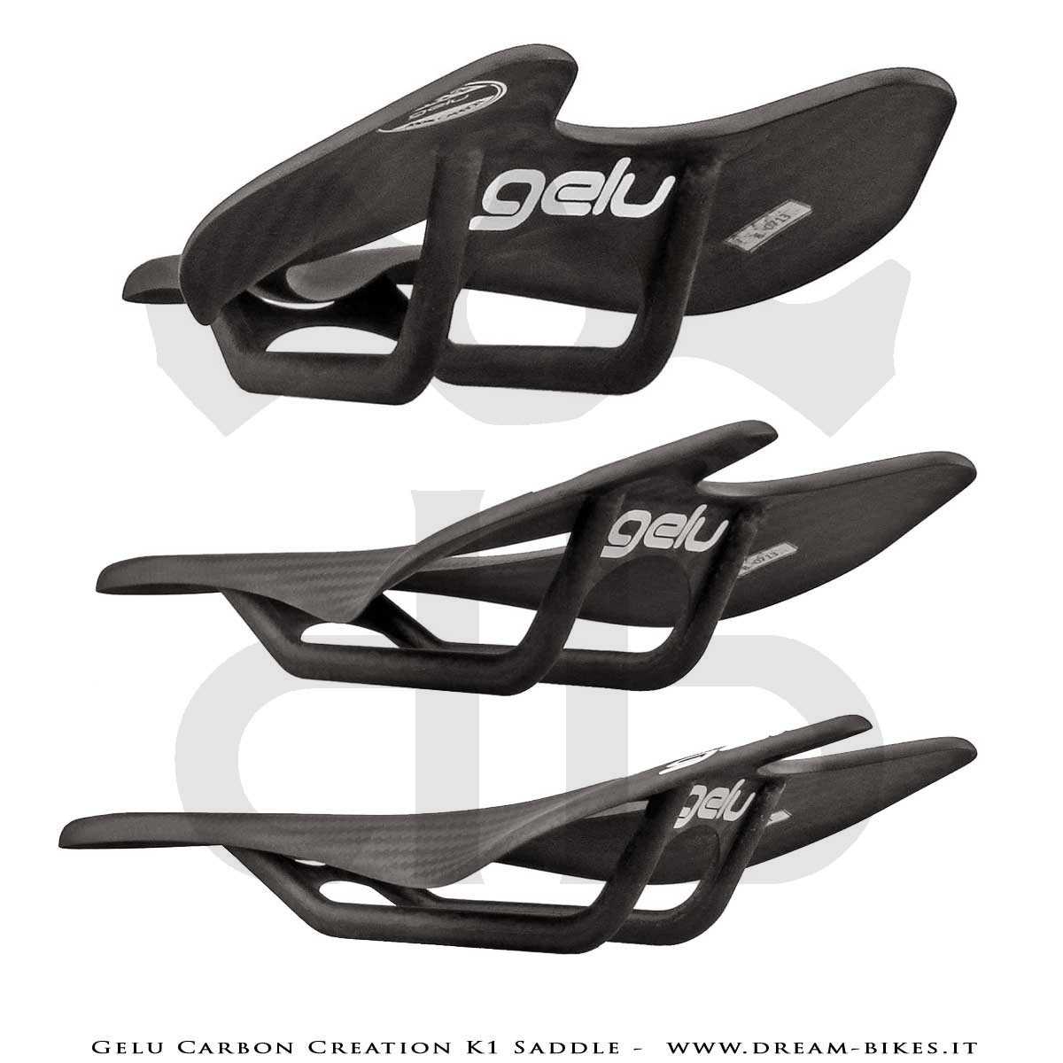 Gelu Carbon Creation K1 Full Carbon Ultralight Saddle 49 gr.