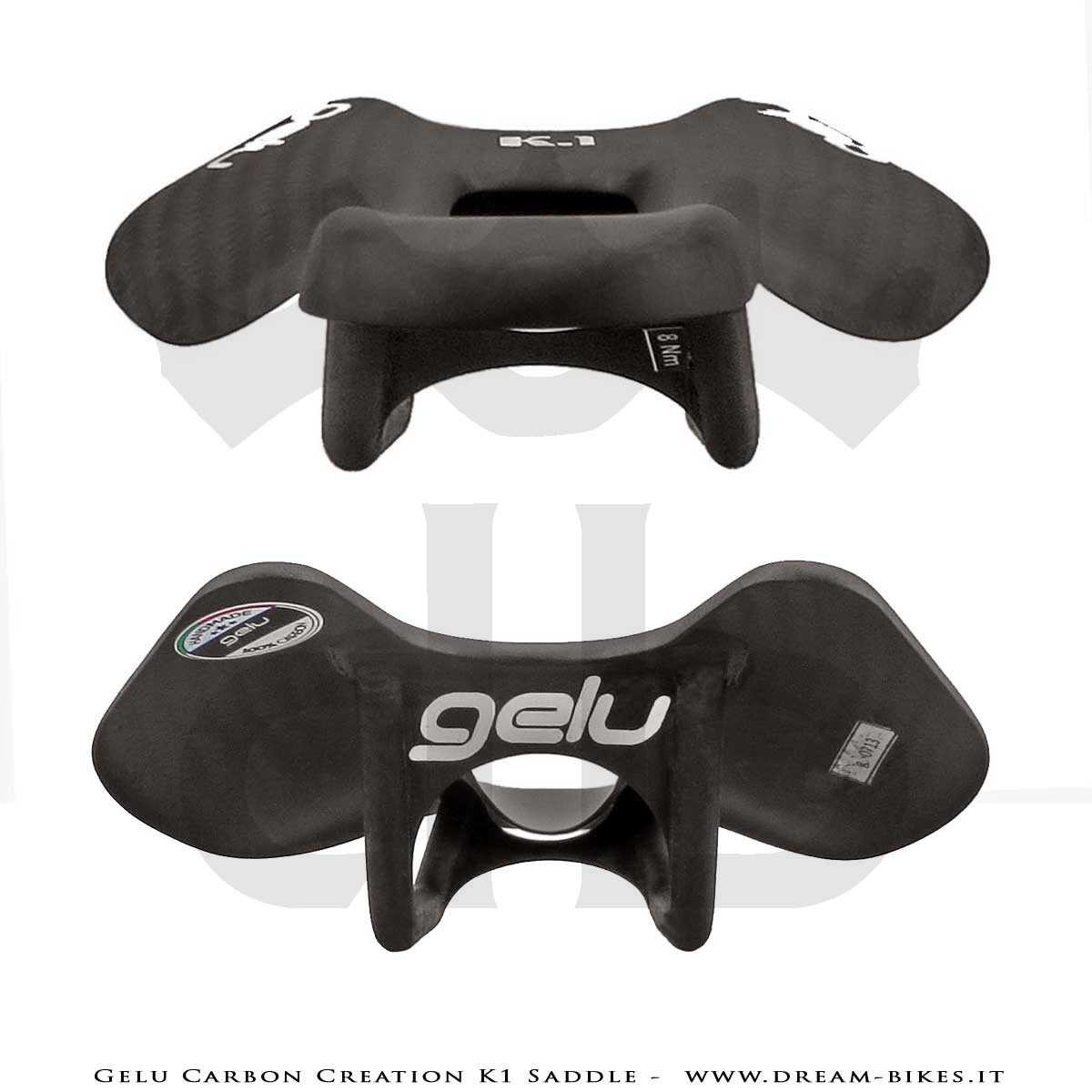 Gelu Carbon Creation K1 Full Carbon Ultralight Saddle 49 gr.