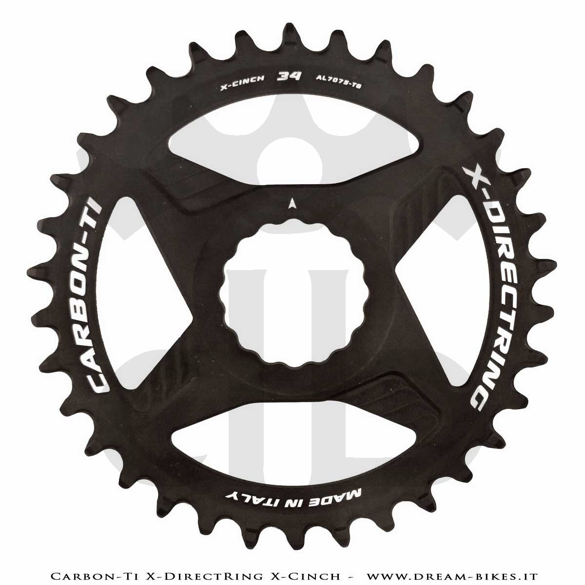 Carbon-Ti X-DirectRing X-Cinch Monocorona in Alluminio