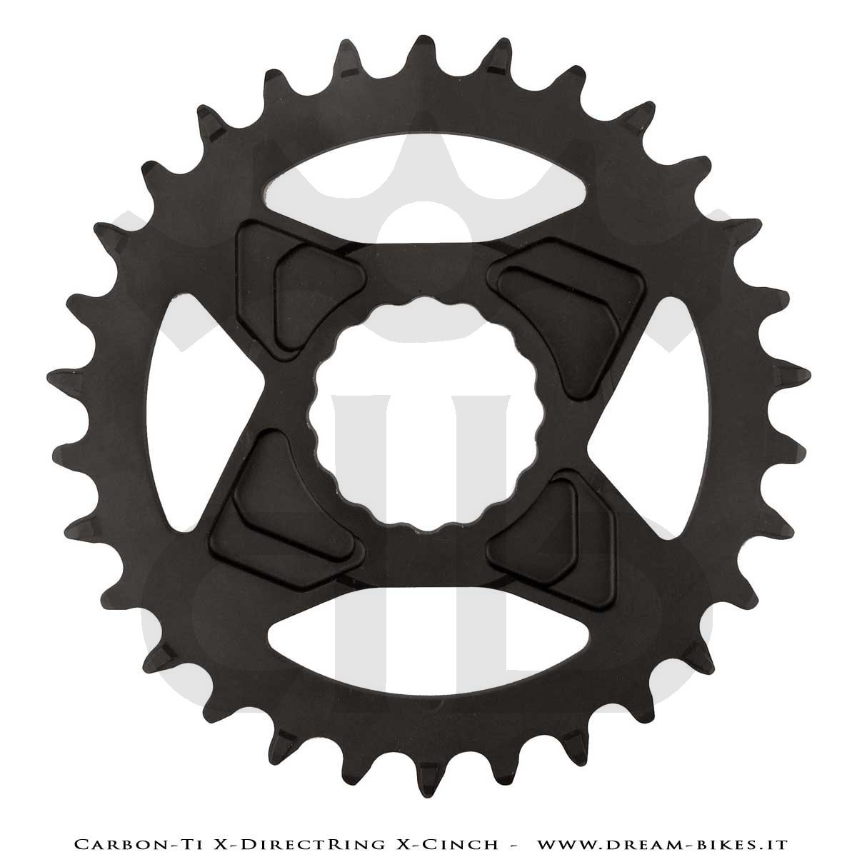 Carbon-Ti X-DirectRing X-Cinch Monocorona in Alluminio