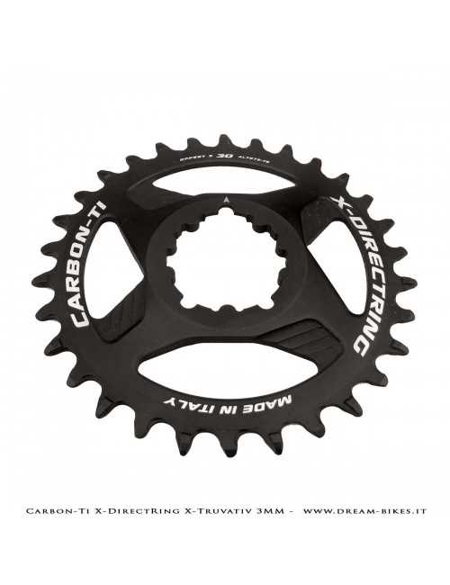 Carbon-Ti X-DirectRing X-Truvativ Offset 3 mm Monocorona in Alluminio