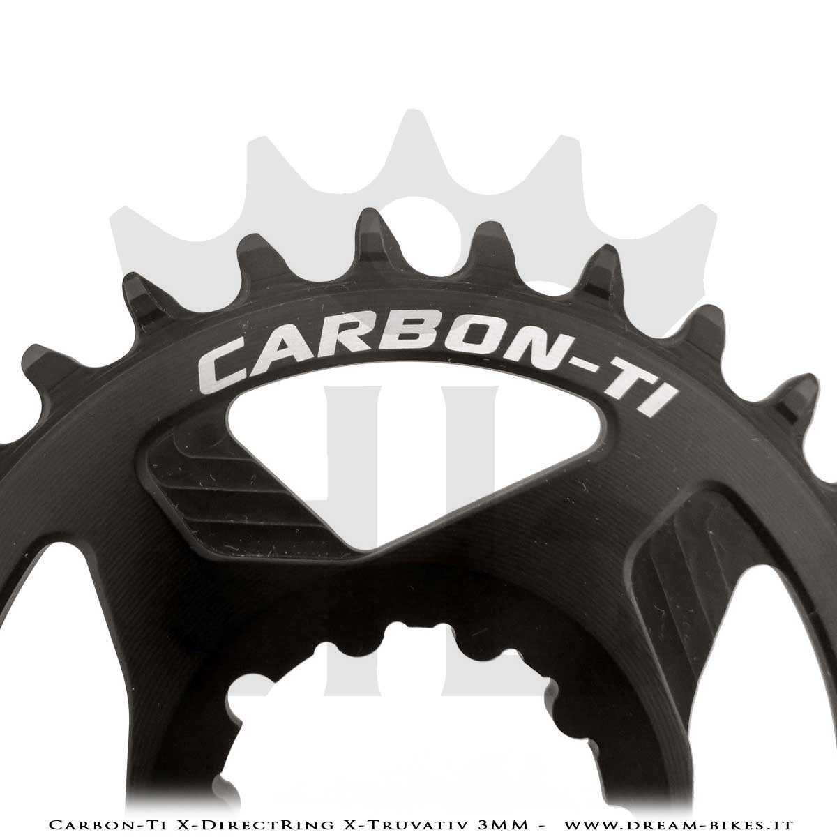 Carbon-Ti X-DirectRing X-Truvativ 3 mm Offset Aluminium Monoring