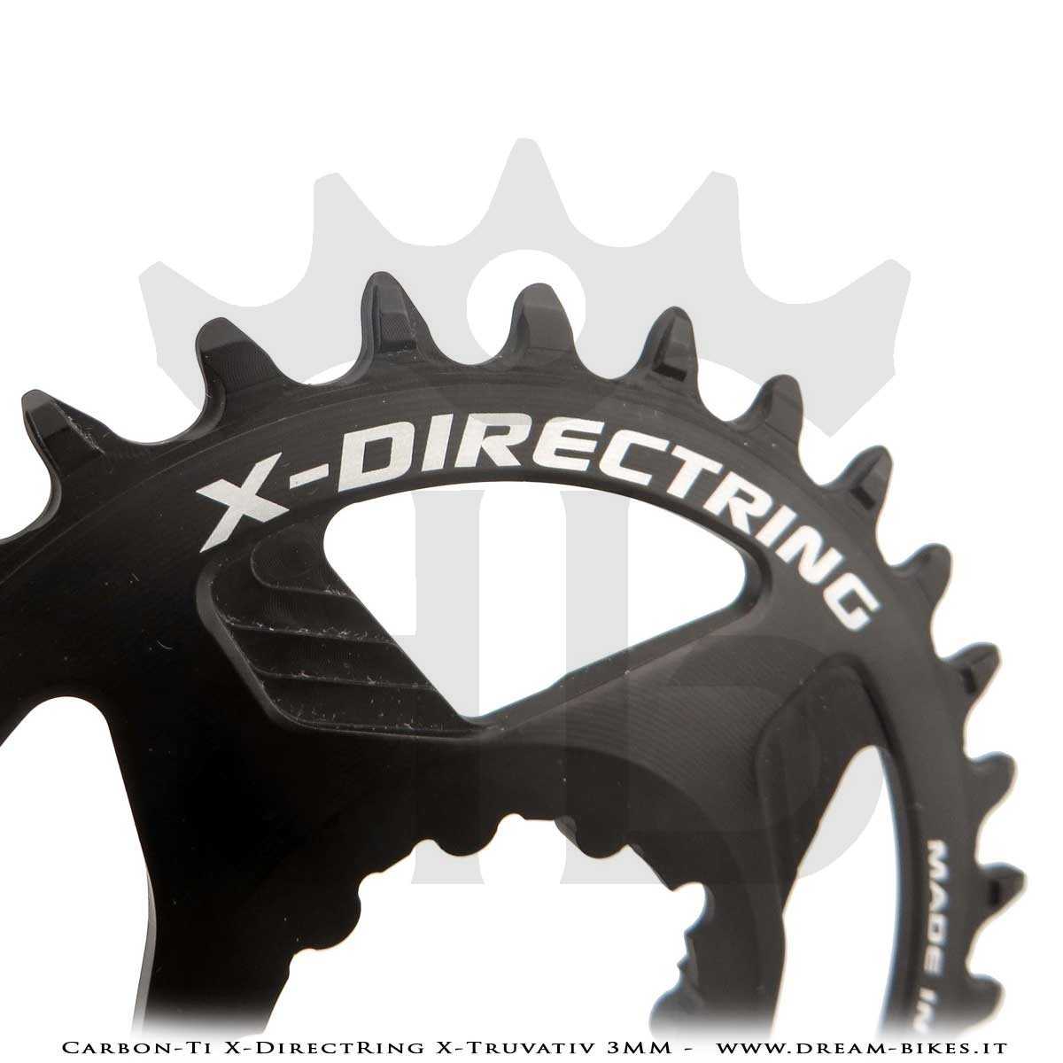 Carbon-Ti X-DirectRing X-Truvativ 3 mm Offset Aluminium Monoring