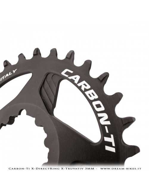 Carbon-Ti X-DirectRing X-Truvativ Offset 3 mm Monocorona in Alluminio