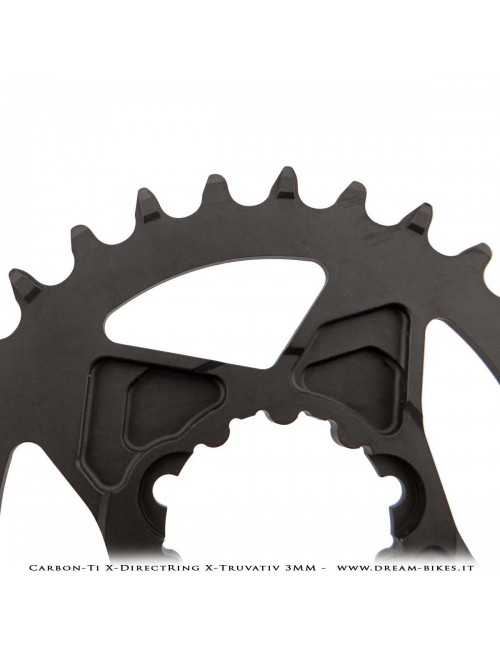 Carbon-Ti X-DirectRing X-Truvativ Offset 3 mm Monocorona in Alluminio